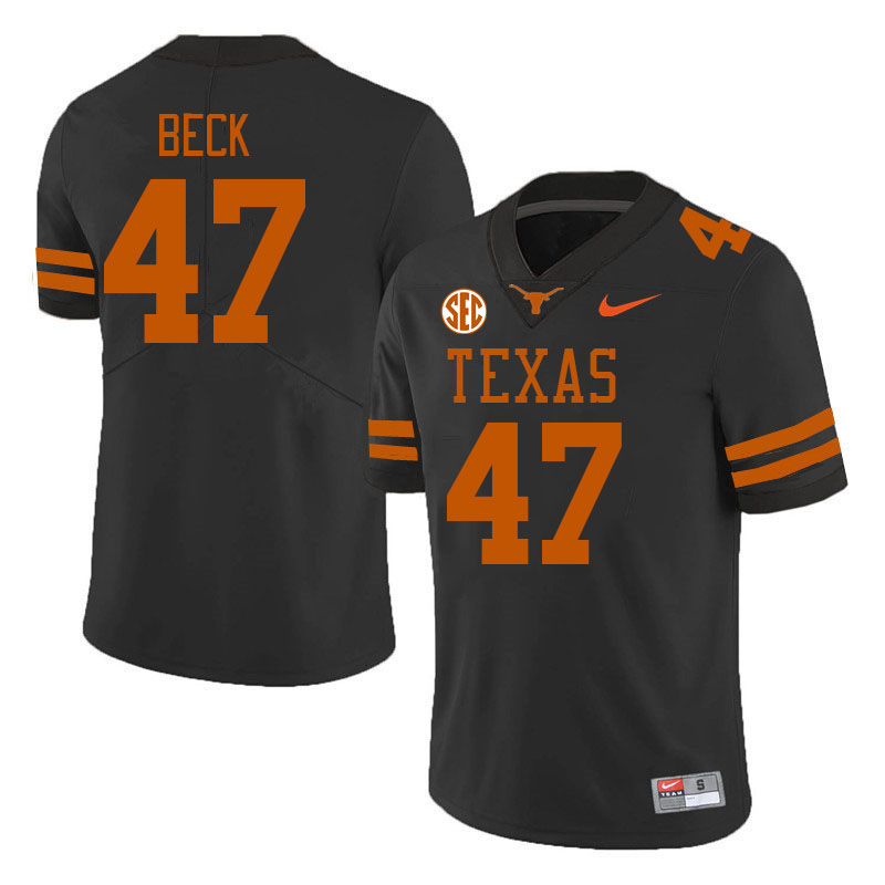# 47 Andrew Beck Texas Longhorns Jerseys Football Stitched-Black